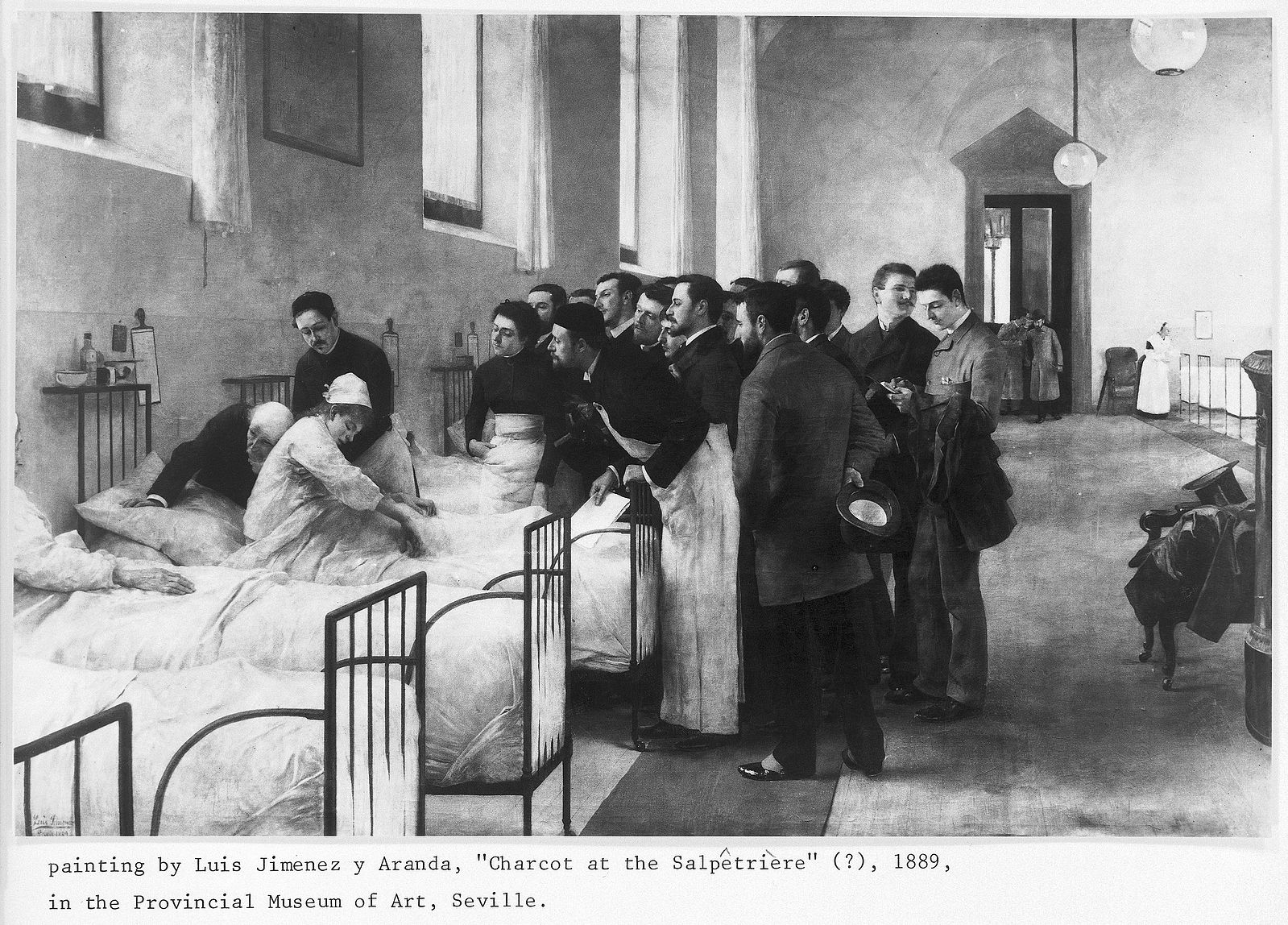 Charcot visita i pazienti alla Salpêtrière