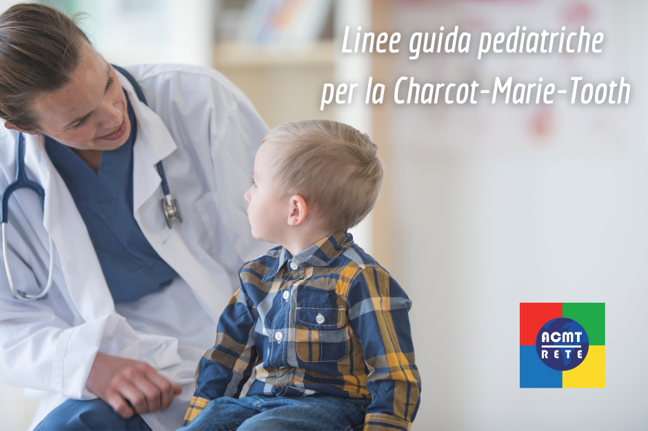 Un medico donna che tratta un bambino secondo Linee guida pediatriche per la Charcot-Marie-Tooth o CMT