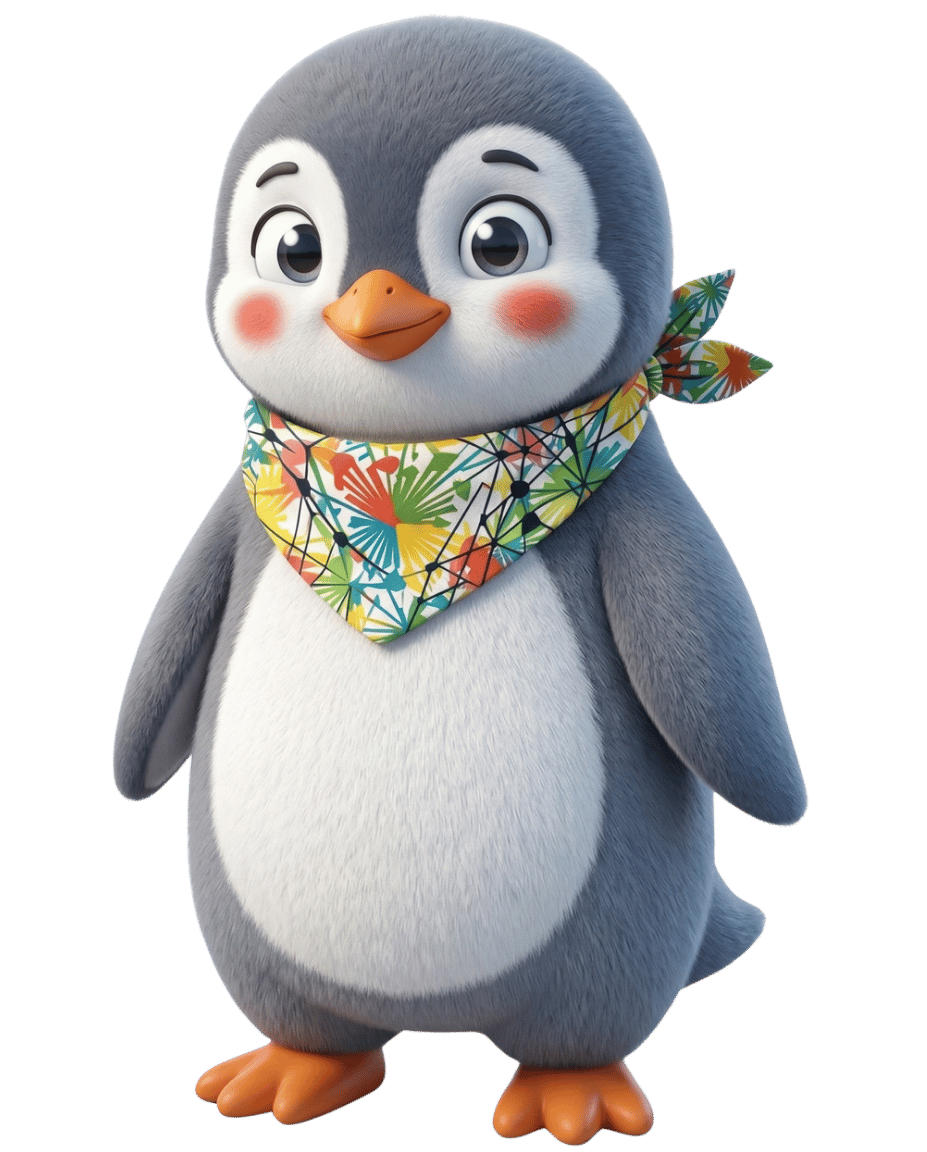 Il pinguino di ACMT-Rete, simbolo della community Italiana di persone con Charcot-Marie-Tooth