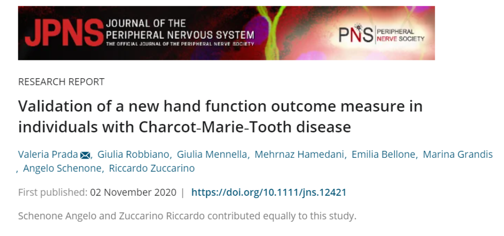 Validation of a new hand function Outcome measure in individuals with Charcot-Marie-Tooth HTS Hand Test System